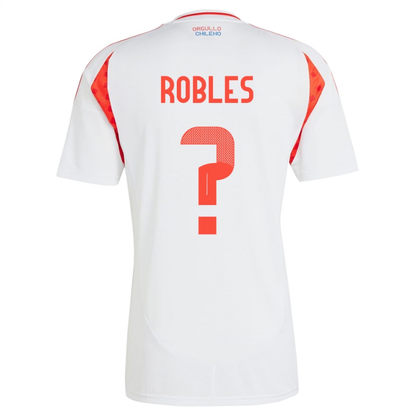 Criança Camisola Chile Diego Robles #0 Branco Alternativa 24-26 Camisa Brasil