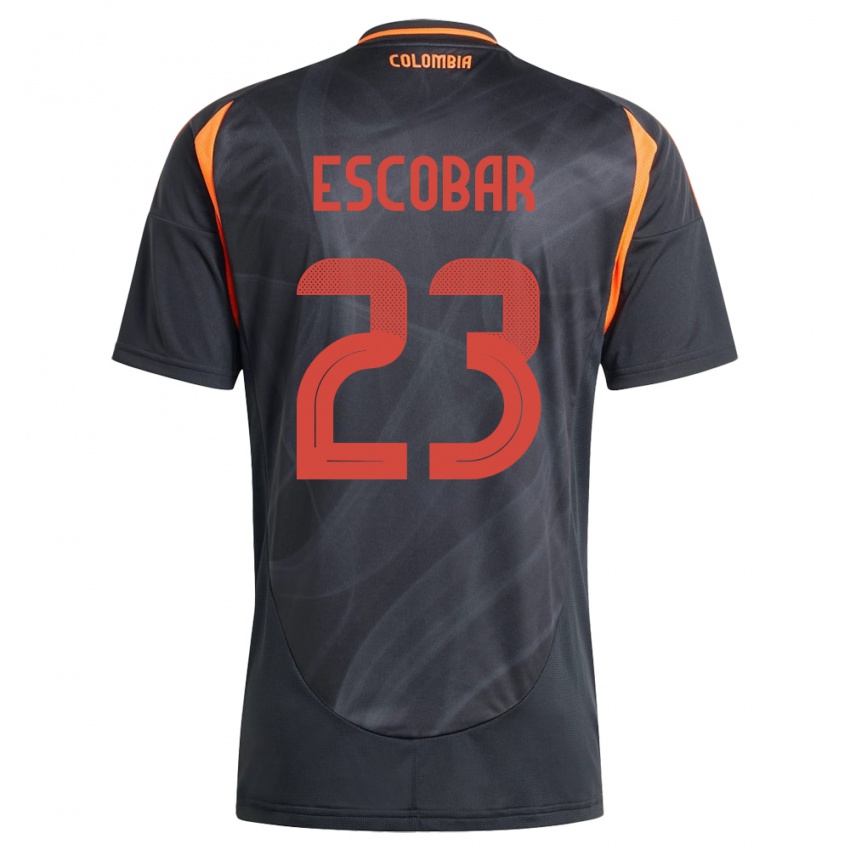 Criança Camisola Colômbia Josen Escobar #23 Preto Alternativa 24-26 Camisa Brasil