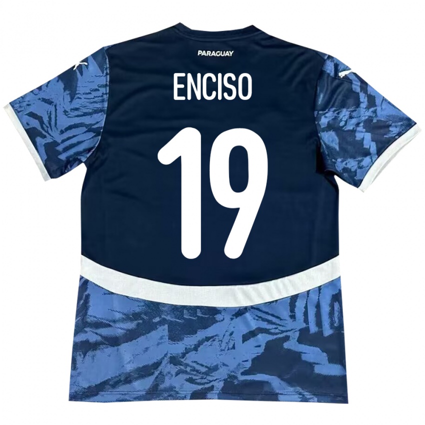 Criança Camisola Paraguai Julio Enciso #19 Azul Alternativa 24-26 Camisa Brasil