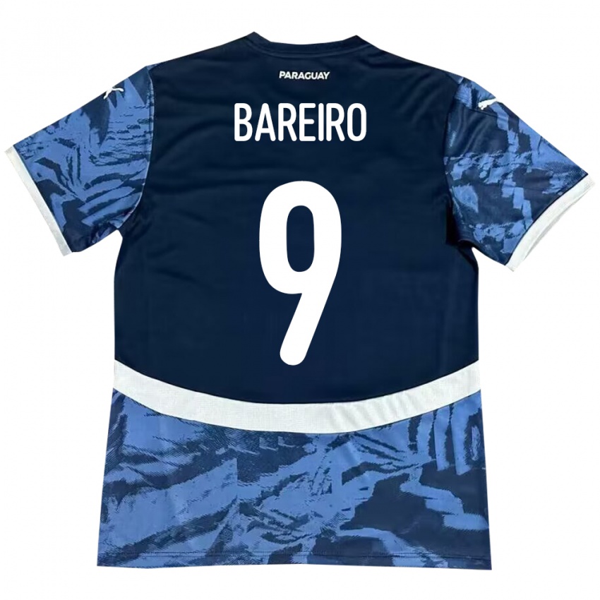 Criança Camisola Paraguai Adam Bareiro #9 Azul Alternativa 24-26 Camisa Brasil