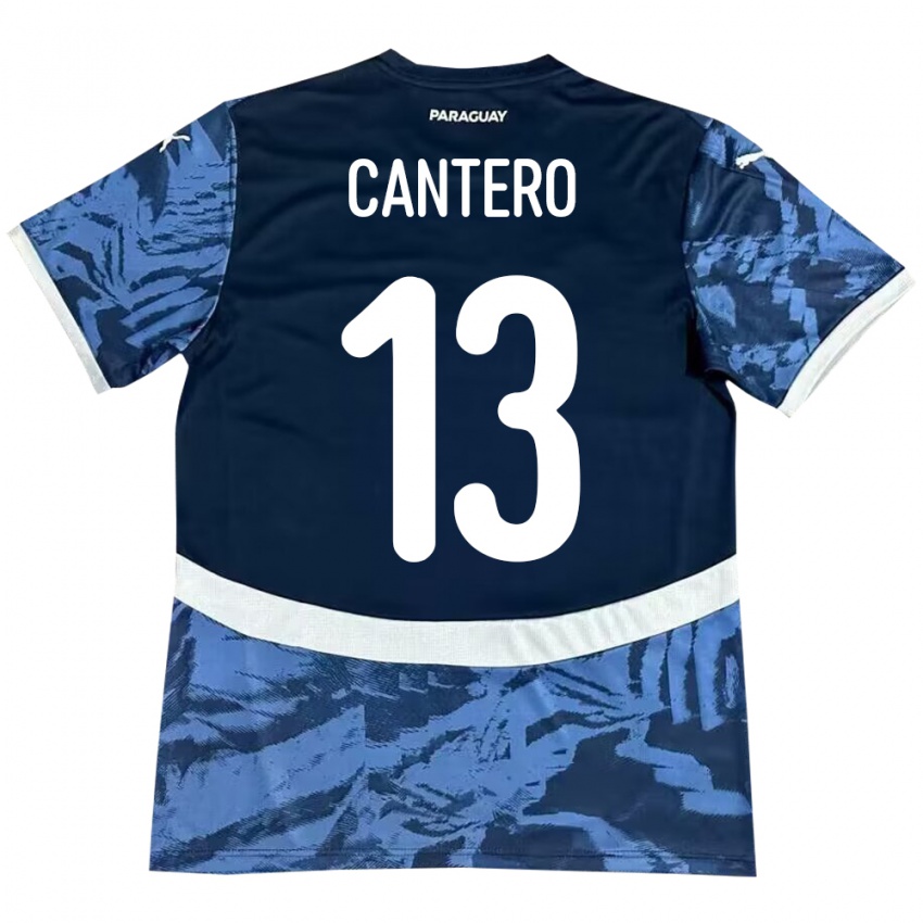 Criança Camisola Paraguai Alexis Cantero #13 Azul Alternativa 24-26 Camisa Brasil