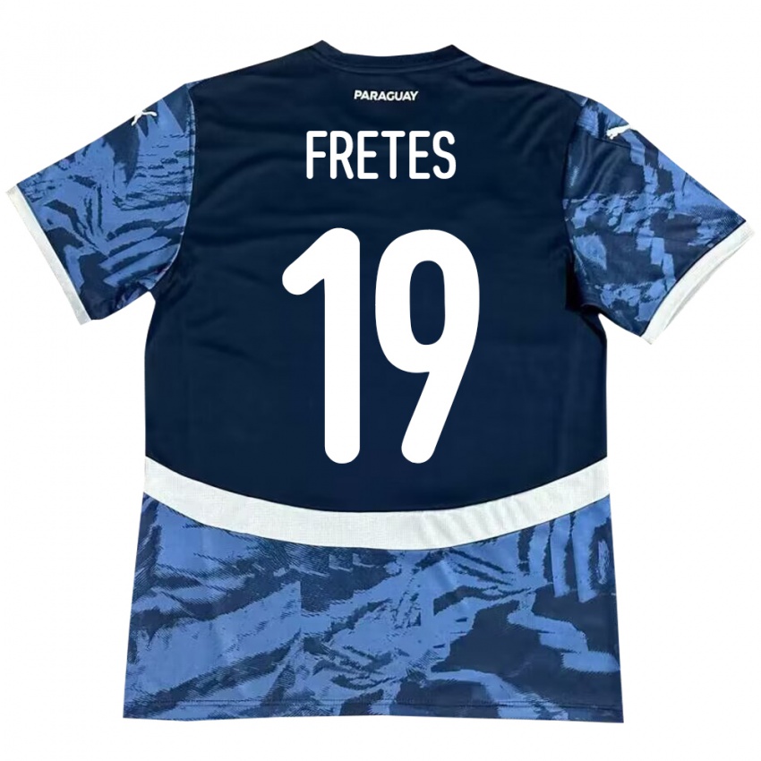 Criança Camisola Paraguai Alexis Fretes #19 Azul Alternativa 24-26 Camisa Brasil