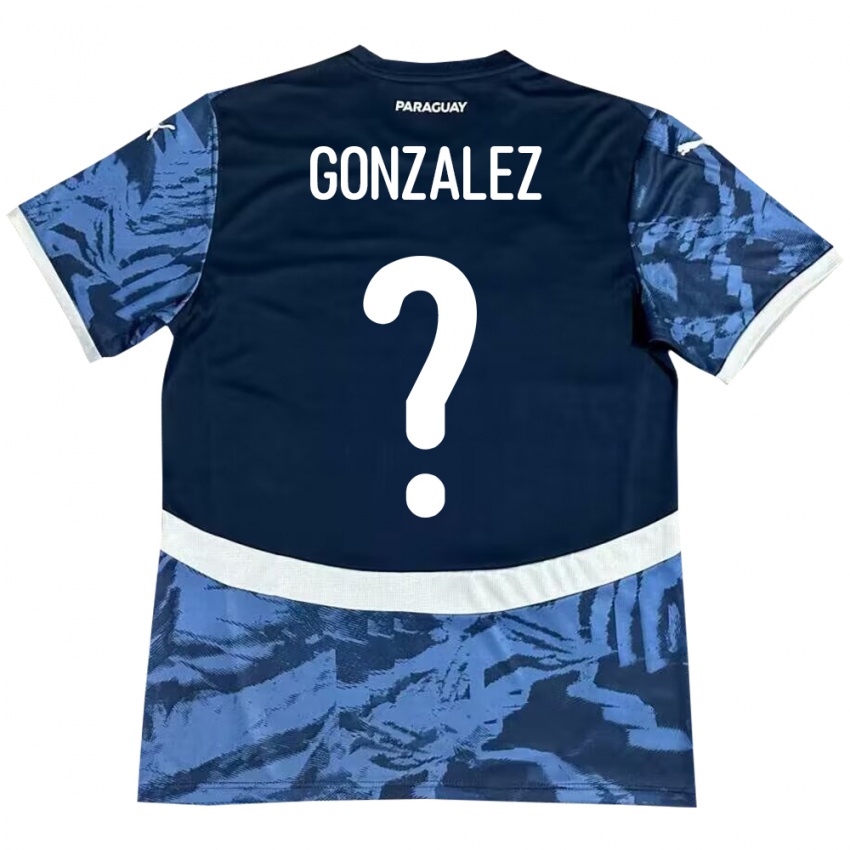 Criança Camisola Paraguai Antonio González #0 Azul Alternativa 24-26 Camisa Brasil