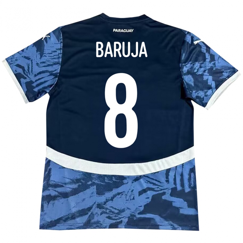 Criança Camisola Paraguai Fabrizio Baruja #8 Azul Alternativa 24-26 Camisa Brasil