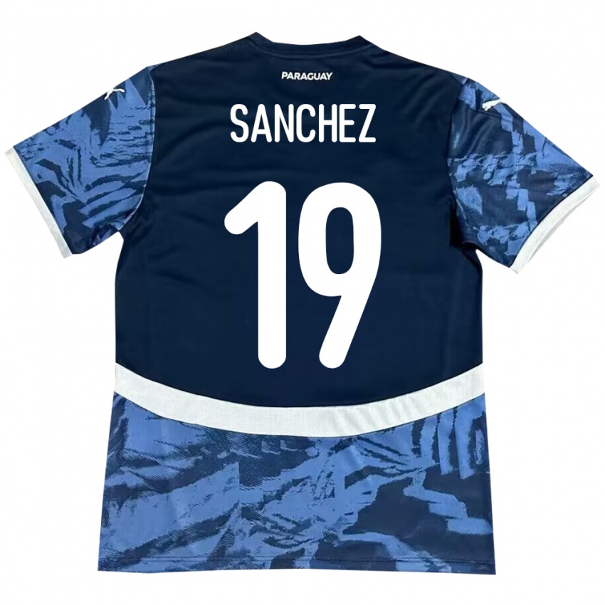 Criança Camisola Paraguai Juan Sánchez #19 Azul Alternativa 24-26 Camisa Brasil