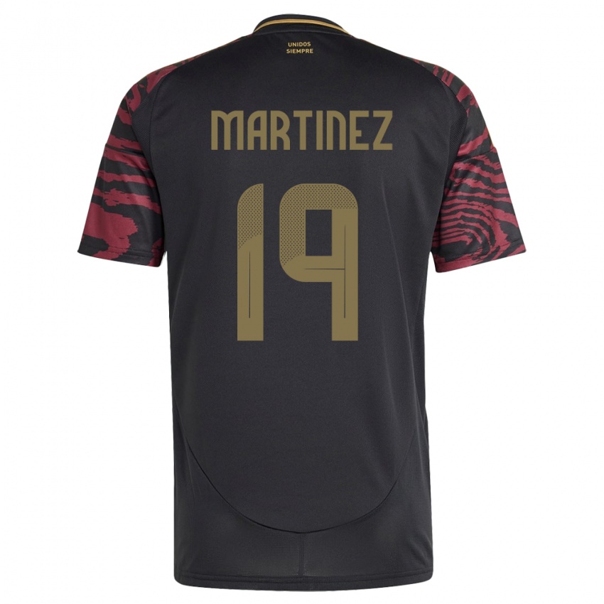 Criança Camisola Peru Nahomi Martínez #19 Preto Alternativa 24-26 Camisa Brasil