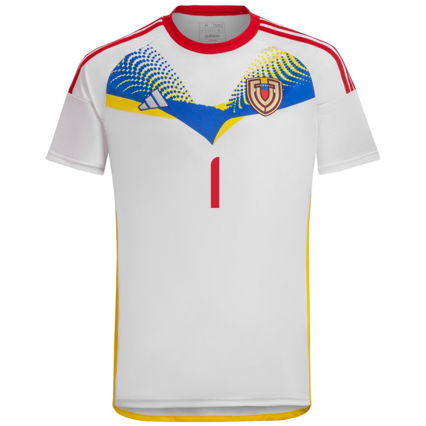 Criança Camisola Venezuela Samuel Rodriguez #1 Branco Alternativa 24-26 Camisa Brasil