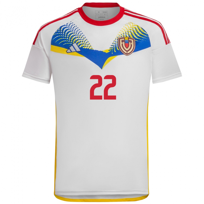 Criança Camisola Venezuela Rafael Romo #22 Branco Alternativa 24-26 Camisa Brasil