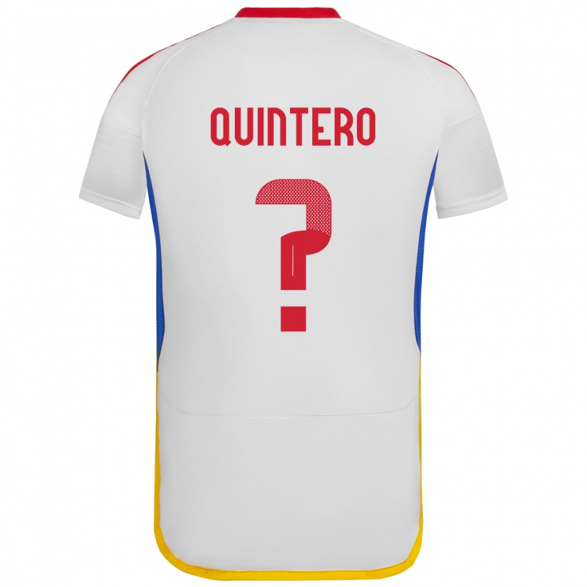 Criança Camisola Venezuela Teo Quintero #0 Branco Alternativa 24-26 Camisa Brasil