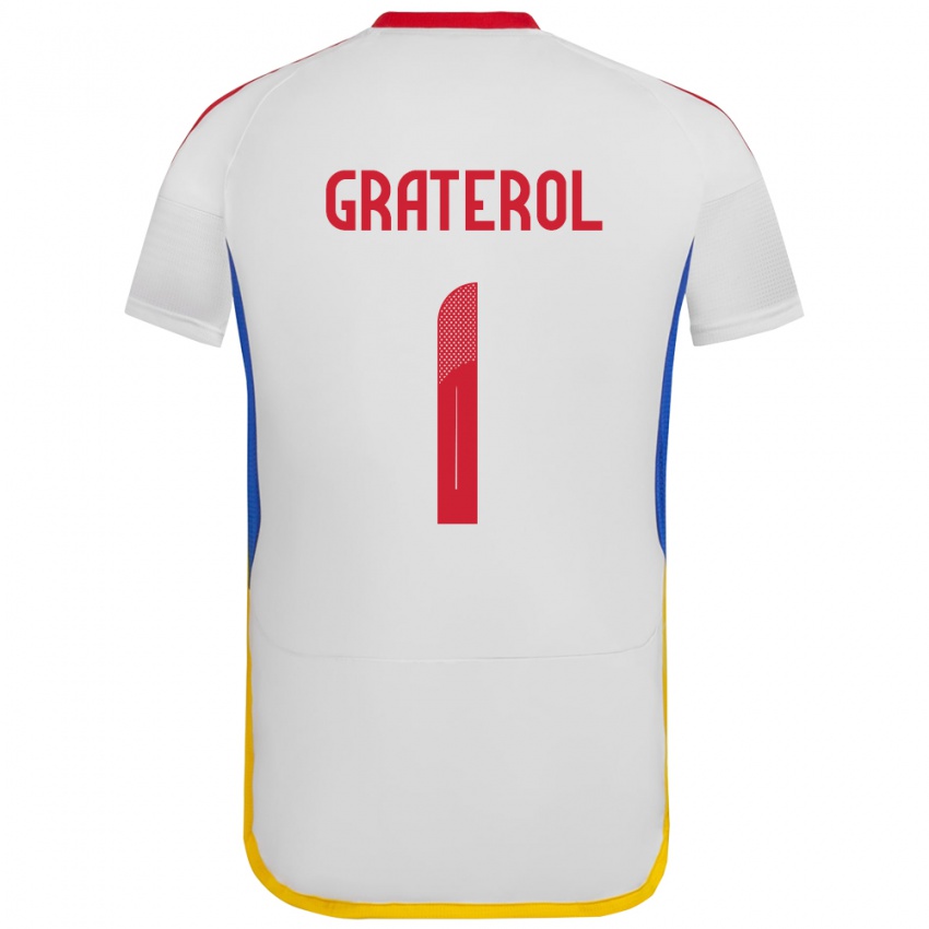 Criança Camisola Venezuela Joel Graterol #1 Branco Alternativa 24-26 Camisa Brasil