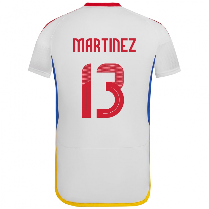 Criança Camisola Venezuela José Martínez #13 Branco Alternativa 24-26 Camisa Brasil