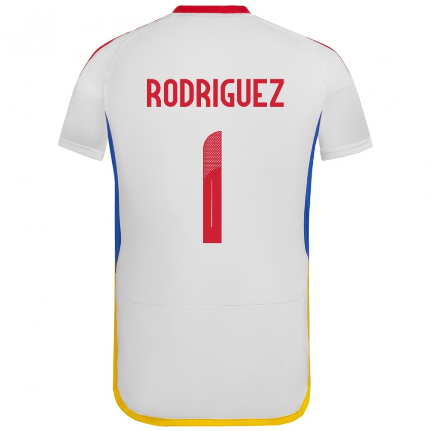 Criança Camisola Venezuela Samuel Rodriguez #1 Branco Alternativa 24-26 Camisa Brasil