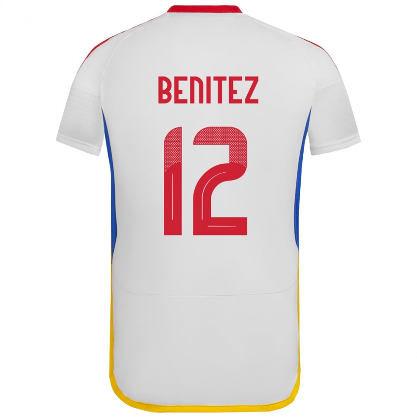 Criança Camisola Venezuela Frankarlos Benítez #12 Branco Alternativa 24-26 Camisa Brasil