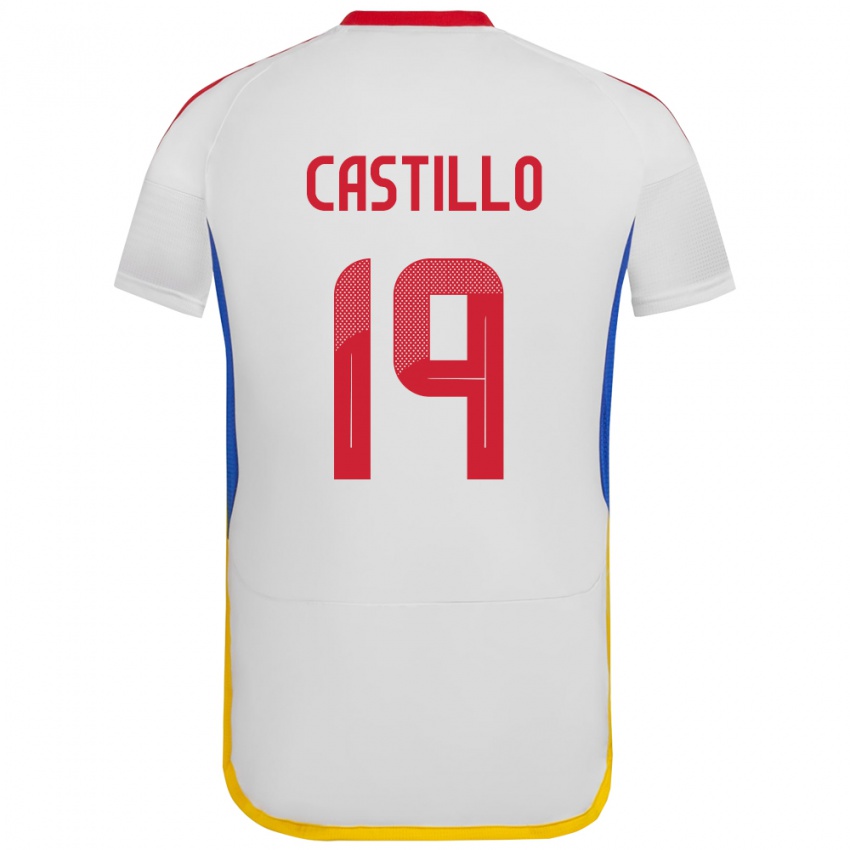 Criança Camisola Venezuela Bryan Castillo #19 Branco Alternativa 24-26 Camisa Brasil