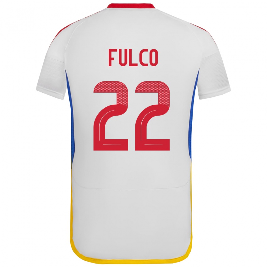 Criança Camisola Venezuela Pedro Fulco #22 Branco Alternativa 24-26 Camisa Brasil