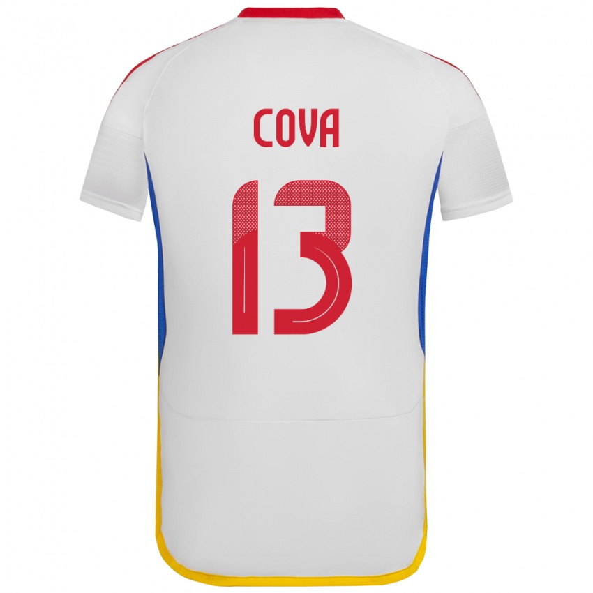 Criança Camisola Venezuela Alejandro Cova #13 Branco Alternativa 24-26 Camisa Brasil