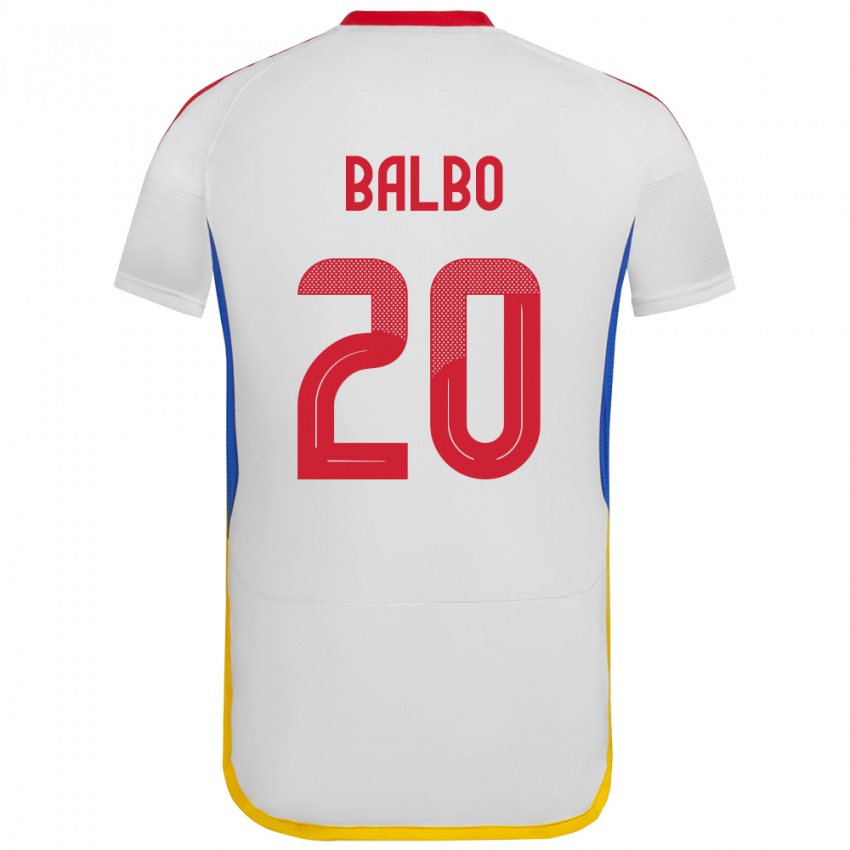 Criança Camisola Venezuela Luis Balbo #20 Branco Alternativa 24-26 Camisa Brasil