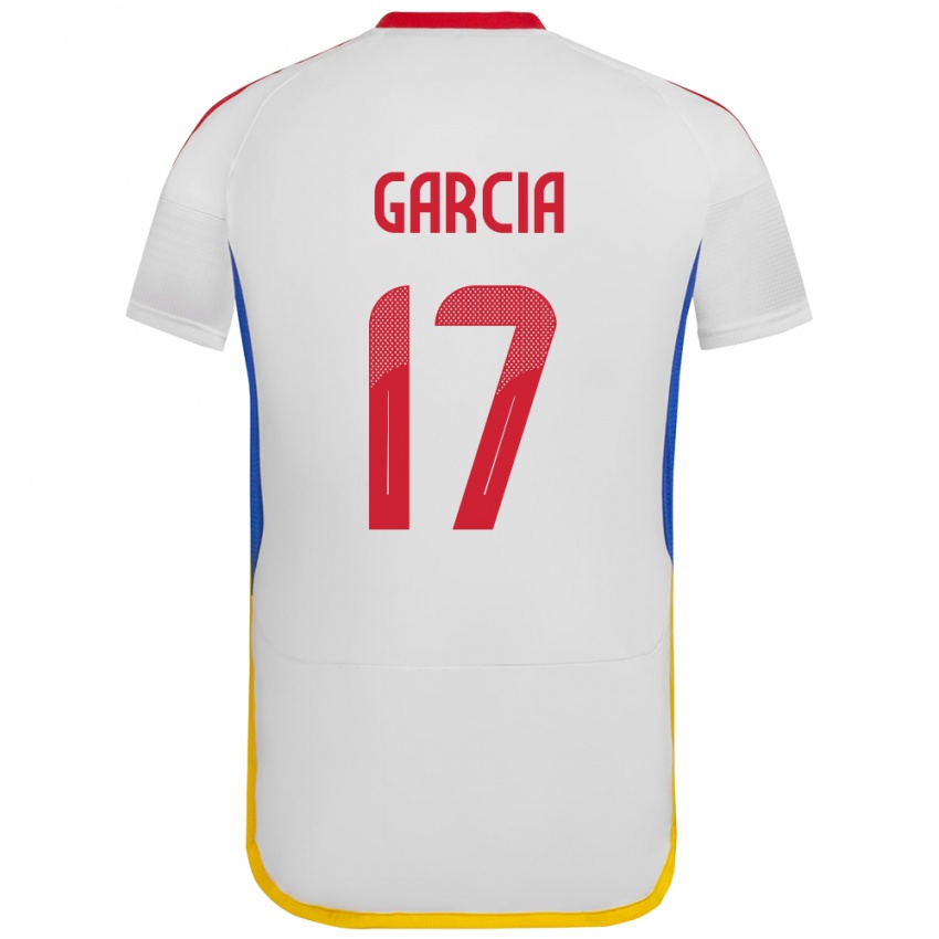 Criança Camisola Venezuela Gabriela García #17 Branco Alternativa 24-26 Camisa Brasil