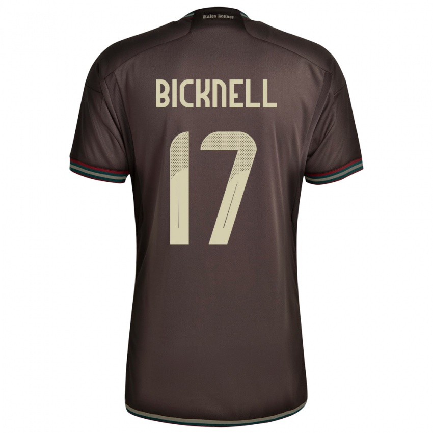 Criança Camisola Jamaica Alexander Bicknell #17 Noite Marrom Alternativa 24-26 Camisa Brasil