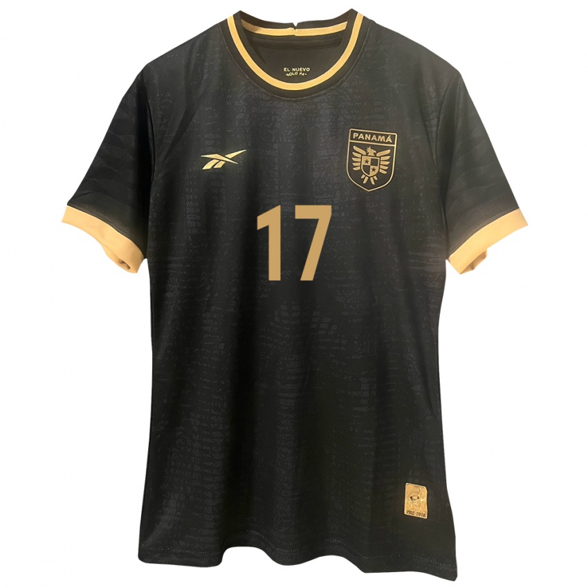 Criança Camisola Panamá Luis Gaitán #17 Preto Alternativa 24-26 Camisa Brasil