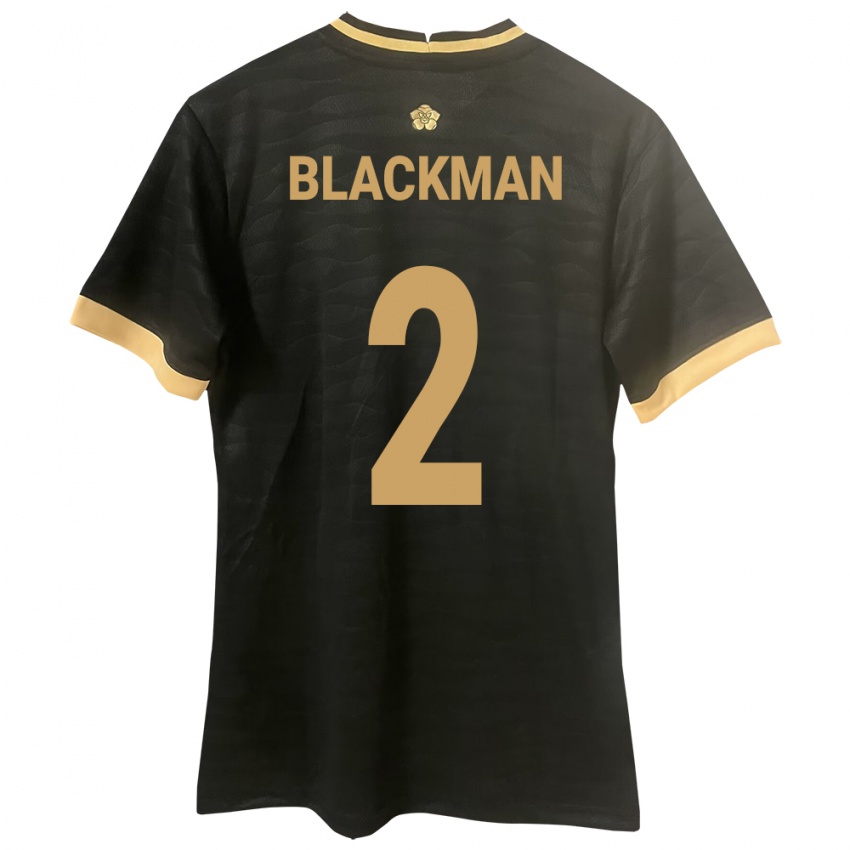 Criança Camisola Panamá César Blackman #2 Preto Alternativa 24-26 Camisa Brasil