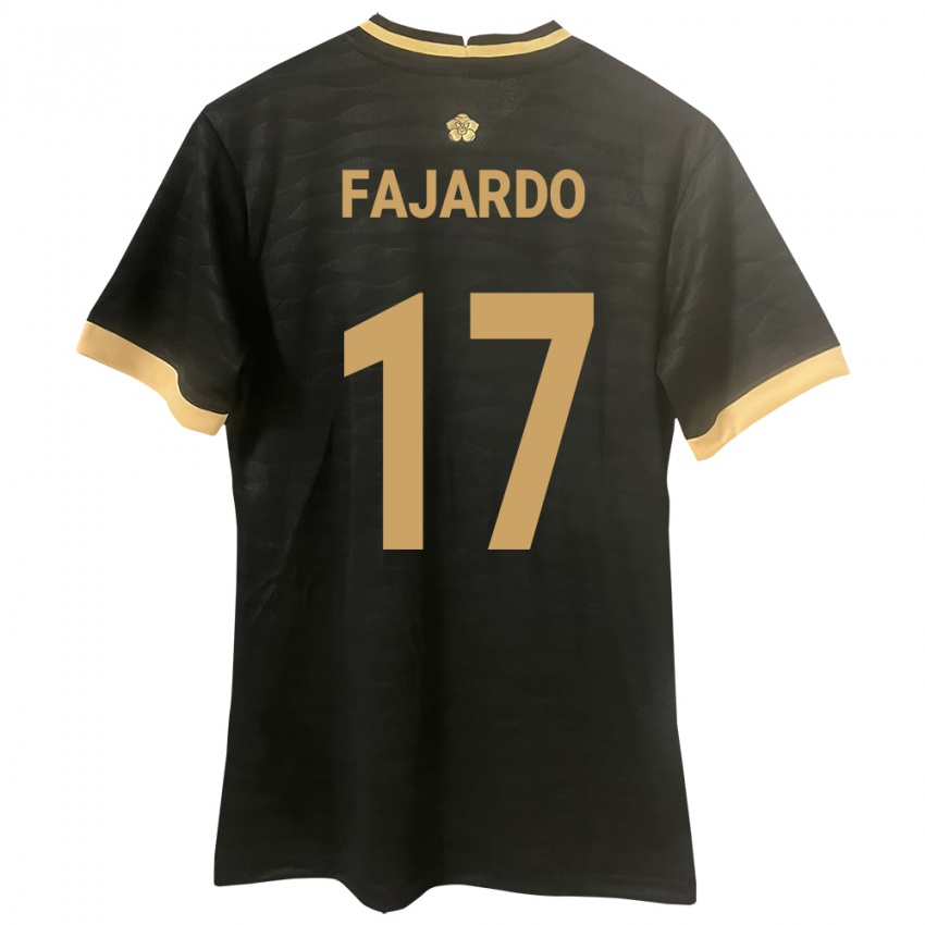 Criança Camisola Panamá José Fajardo #17 Preto Alternativa 24-26 Camisa Brasil