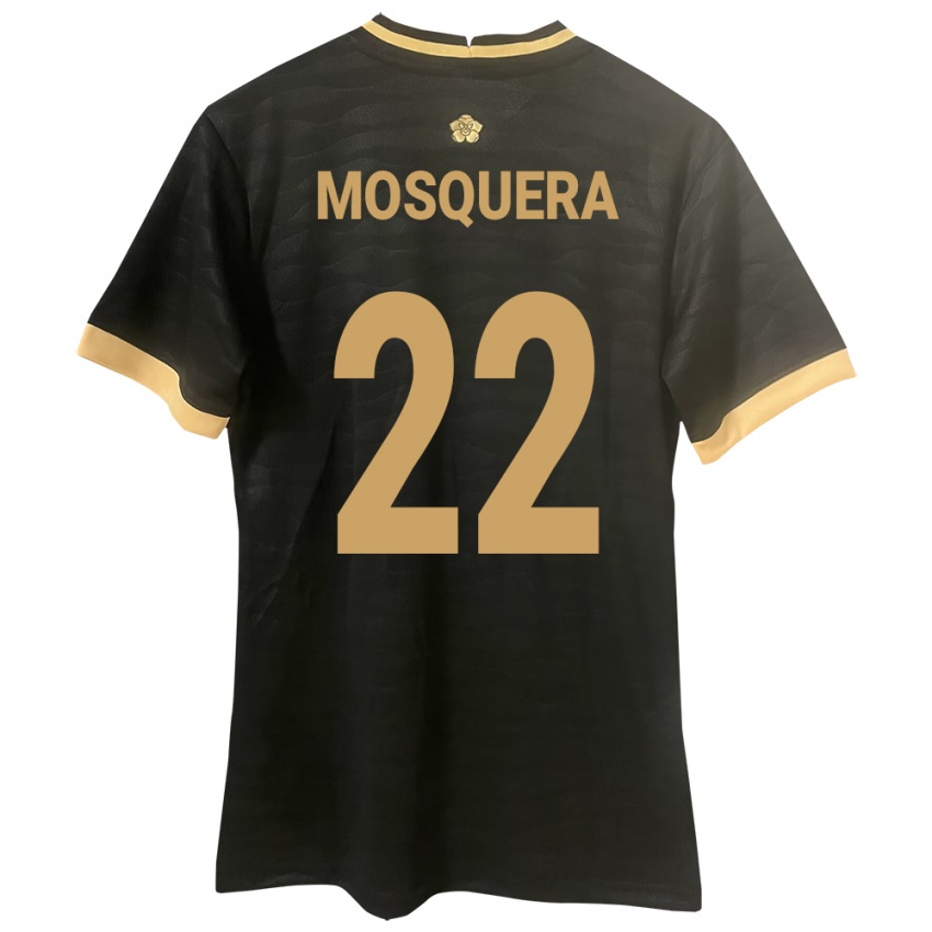 Criança Camisola Panamá Orlando Mosquera #22 Preto Alternativa 24-26 Camisa Brasil