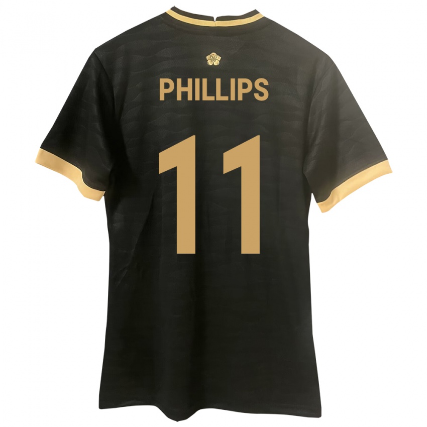 Criança Camisola Panamá Ricardo Phillips #11 Preto Alternativa 24-26 Camisa Brasil