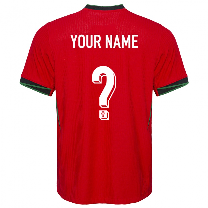 Homem Camisola Portugal Seu Nome #0 Vermelho Principal 24-26 Camisa Brasil