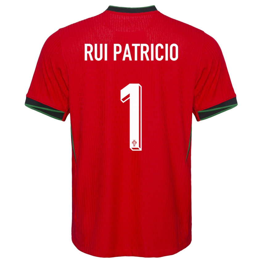 Homem Camisola Portugal Rui Patricio #1 Vermelho Principal 24-26 Camisa Brasil