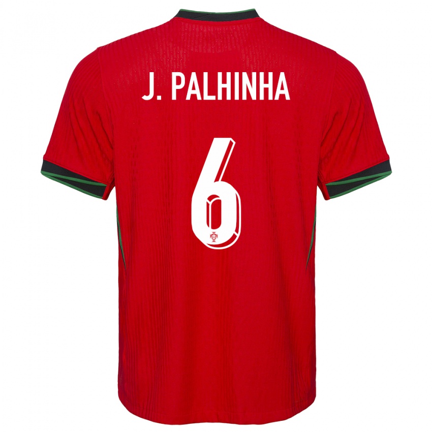 Homem Camisola Portugal Joao Palhinha #6 Vermelho Principal 24-26 Camisa Brasil
