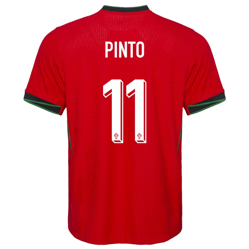 Homem Camisola Portugal Tatiana Pinto #11 Vermelho Principal 24-26 Camisa Brasil