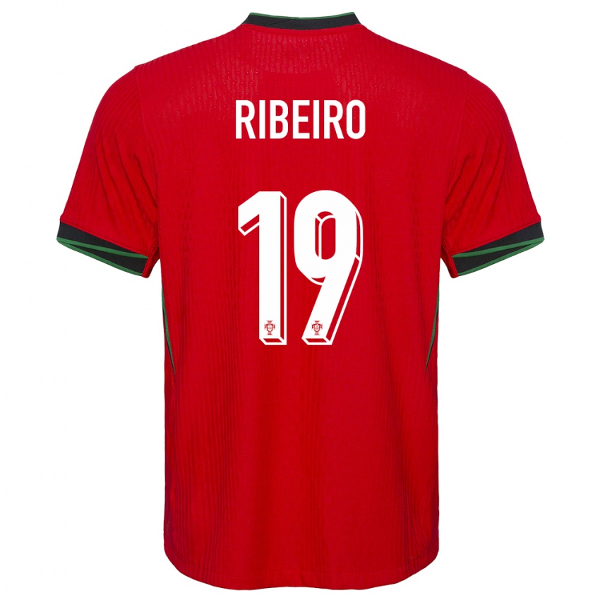 Homem Camisola Portugal Rodrigo Ribeiro #19 Vermelho Principal 24-26 Camisa Brasil
