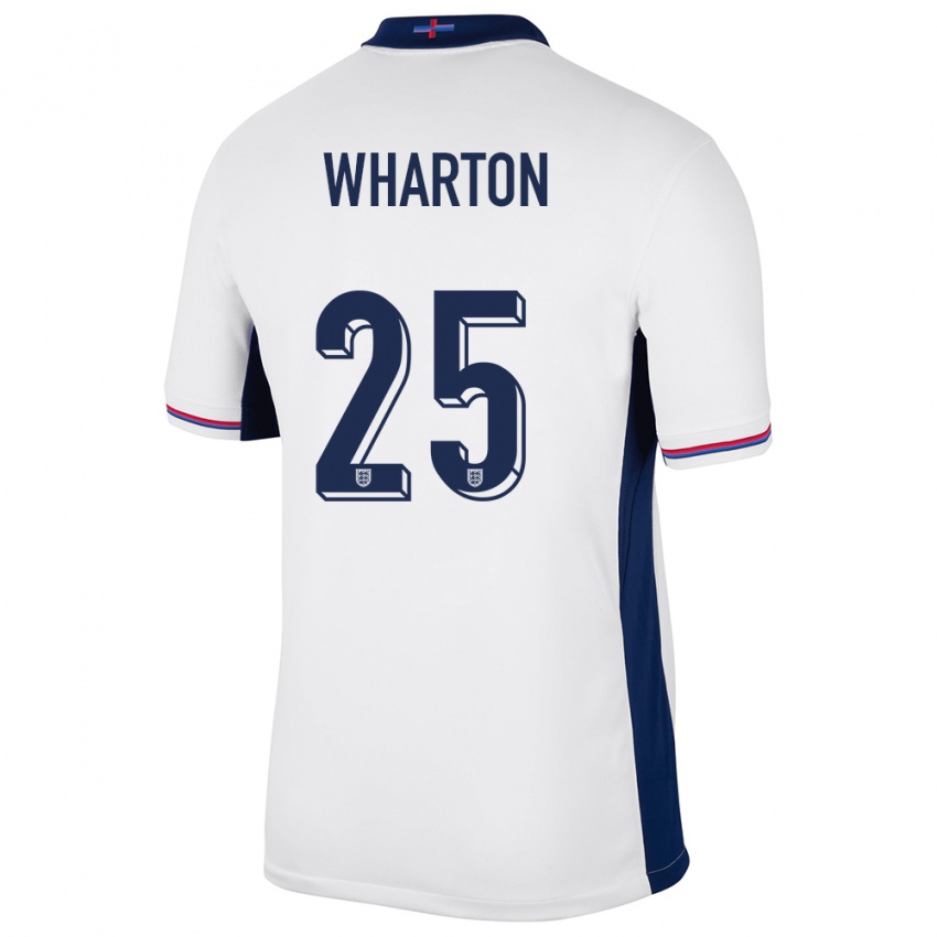 Homem Camisola Inglaterra Adam Wharton #25 Branco Principal 24-26 Camisa Brasil