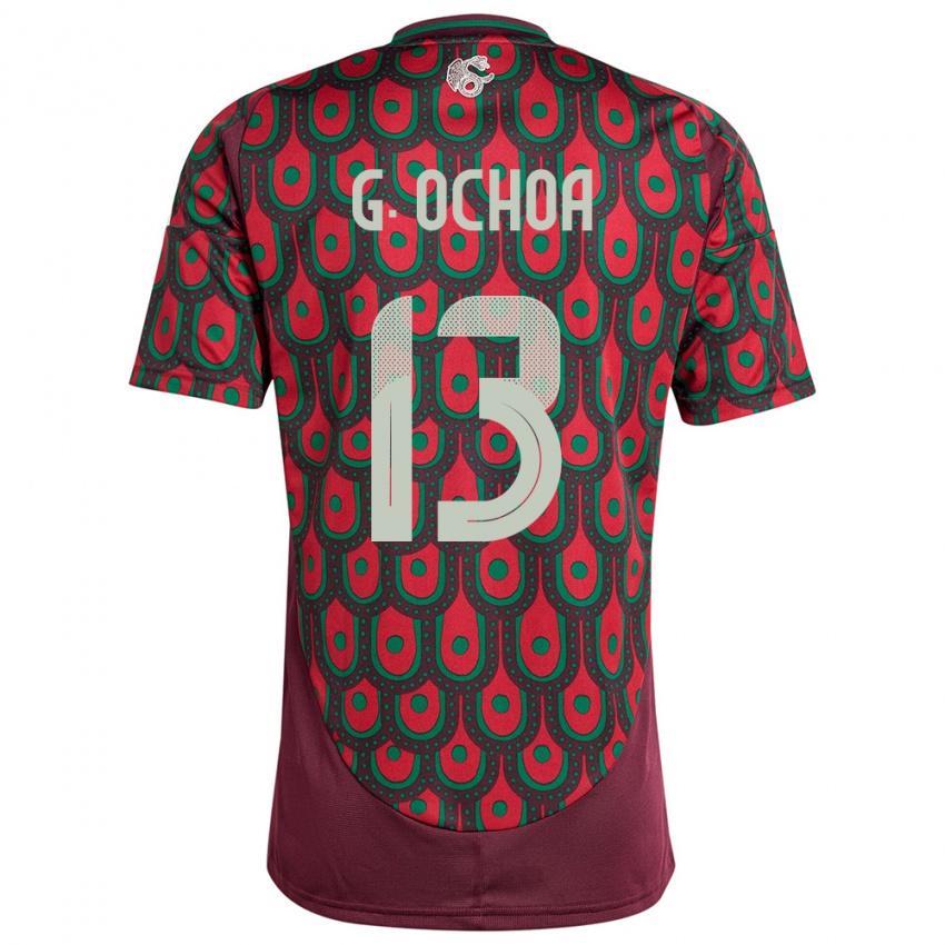 Homem Camisola México Guillermo Ochoa #13 Marrom Principal 24-26 Camisa Brasil