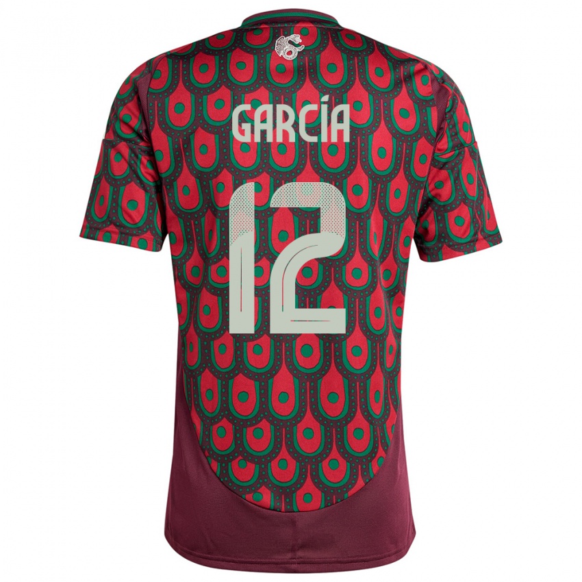 Homem Camisola México Eduardo Garcia #12 Marrom Principal 24-26 Camisa Brasil