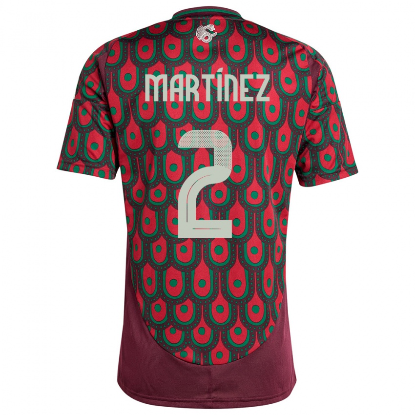 Homem Camisola México Emilio Martinez #2 Marrom Principal 24-26 Camisa Brasil