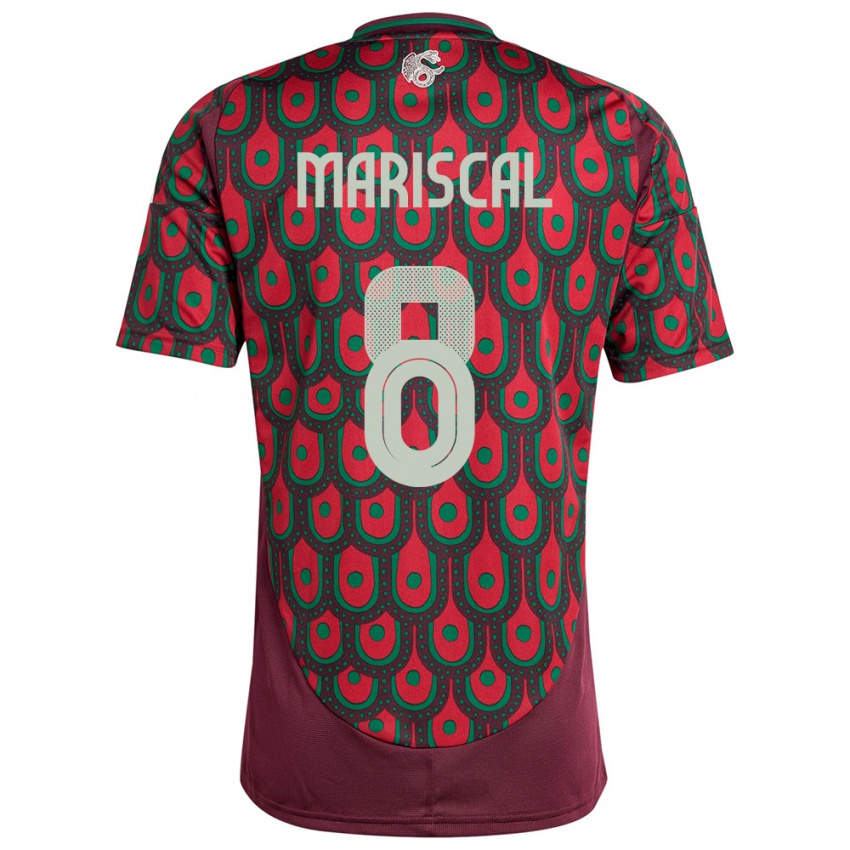 Homem Camisola México Salvador Mariscal #8 Marrom Principal 24-26 Camisa Brasil