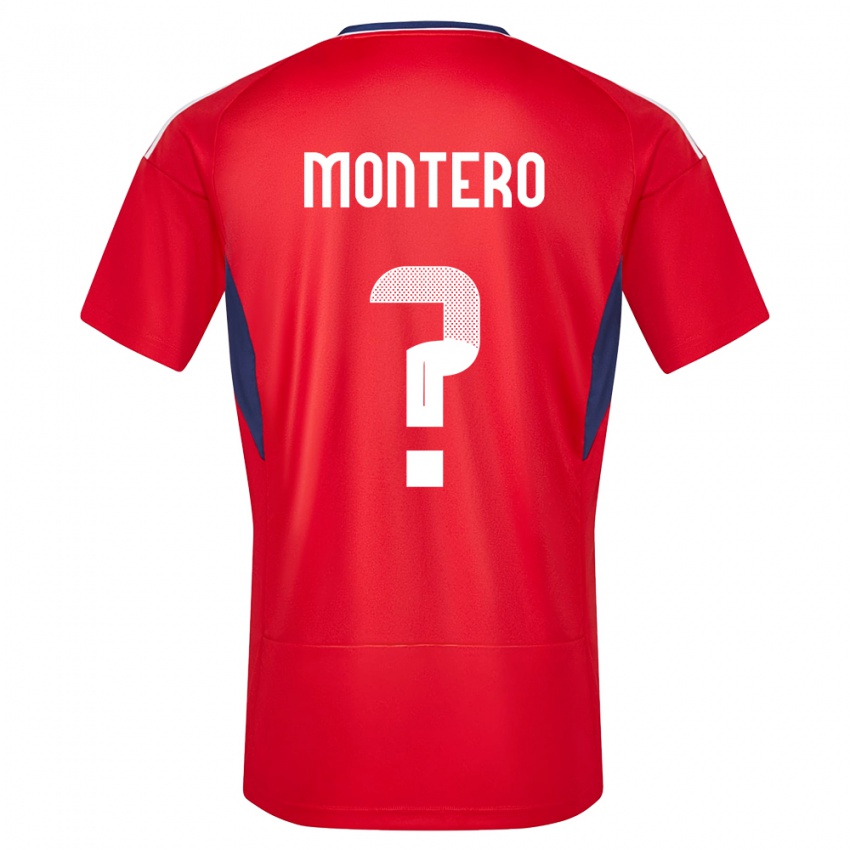 Homem Camisola Costa Rica Claudio Montero #0 Vermelho Principal 24-26 Camisa Brasil