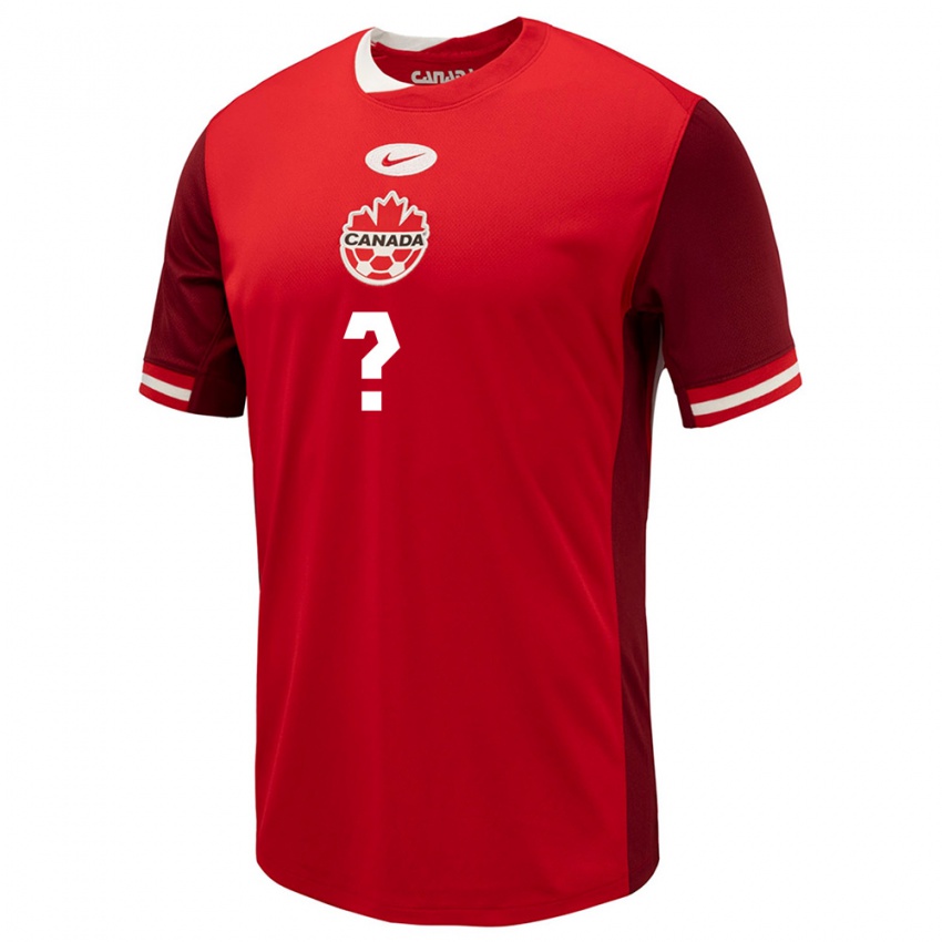 Homem Camisola Canadá Seu Nome #0 Vermelho Principal 24-26 Camisa Brasil