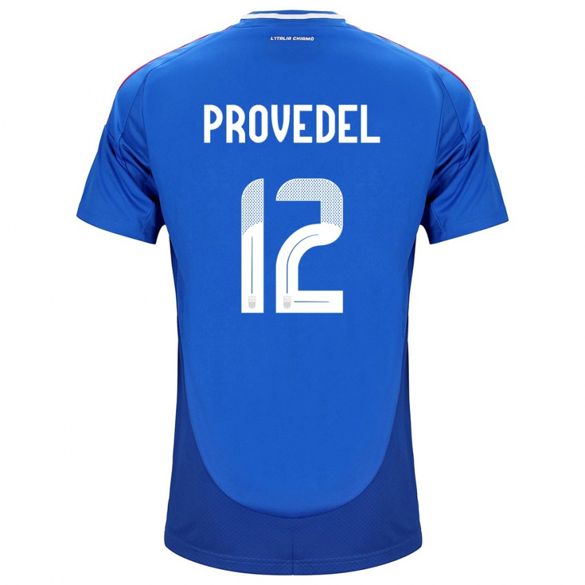 Homem Camisola Itália Ivan Provedel #12 Azul Principal 24-26 Camisa Brasil