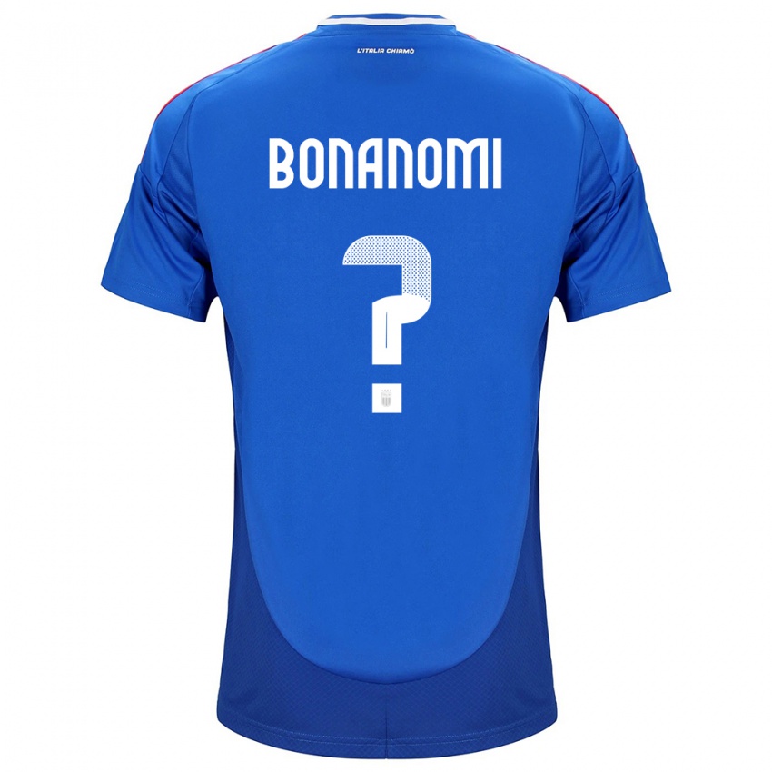 Homem Camisola Itália Andrea Bonanomi #0 Azul Principal 24-26 Camisa Brasil