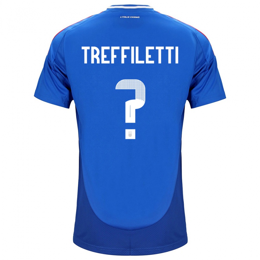 Homem Camisola Itália Danilo Treffiletti #0 Azul Principal 24-26 Camisa Brasil