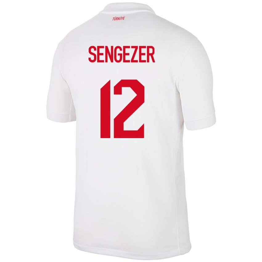 Homem Camisola Turquia Muhammed Şengezer #12 Branco Principal 24-26 Camisa Brasil