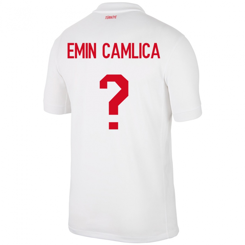 Homem Camisola Turquia Muhammed Emin Çamlıca #0 Branco Principal 24-26 Camisa Brasil