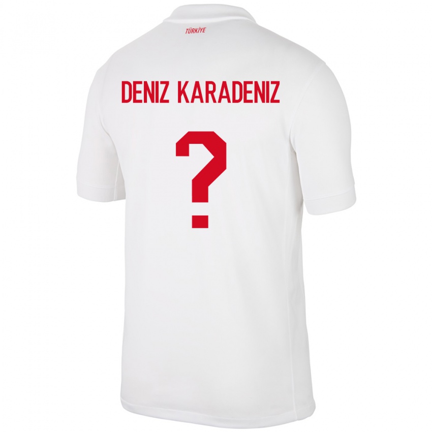 Homem Camisola Turquia Mustafa Deniz Karadeniz #0 Branco Principal 24-26 Camisa Brasil