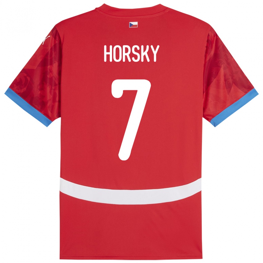 Homem Camisola República Checa Filip Horsky #7 Vermelho Principal 24-26 Camisa Brasil