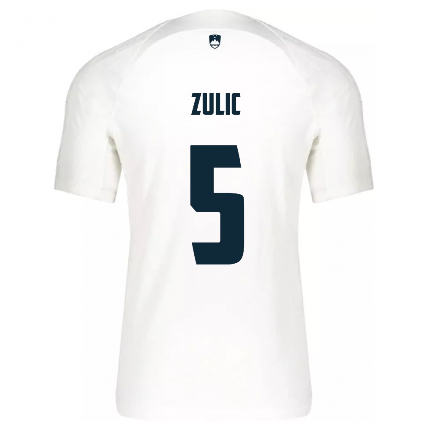 Homem Camisola Eslovênia Anel Zulic #5 Branco Principal 24-26 Camisa Brasil