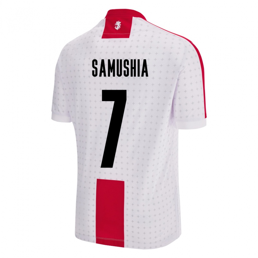 Homem Camisola Geórgia Saba Samushia #7 Branco Principal 24-26 Camisa Brasil