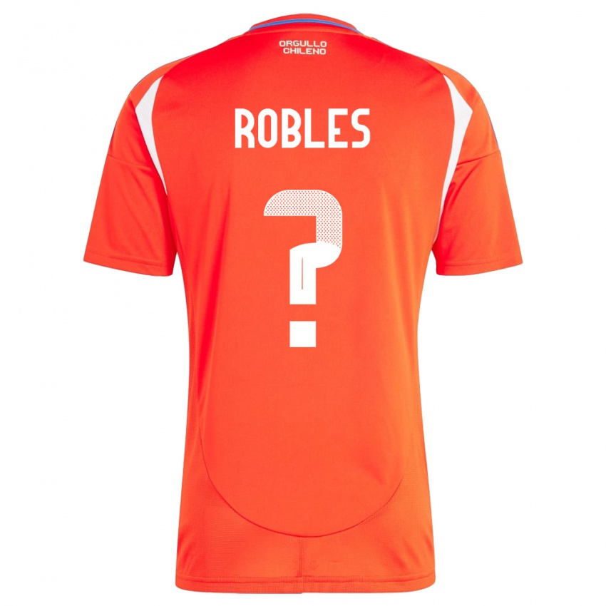 Homem Camisola Chile Diego Robles #0 Vermelho Principal 24-26 Camisa Brasil